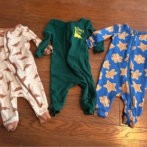 Baby boy 0-3 months Dino and Gingerbread One Piece Set